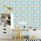 Papel De Parede Adesivo Infantil Bichinho Descansando 18m