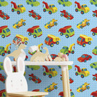 Papel De Parede Adesivo Infantil Carrinhos Vinílico 60x300cm