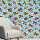 Papel De Parede Adesivo Infantil Carrinhos Vinílico 60x300cm