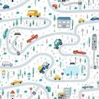 Papel De Parede Adesivo Infantil Cidade N05003