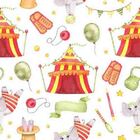 Papel De Parede Adesivo Infantil Circo N06168