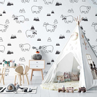 Papel De Parede Adesivo Infantil Colorir N02028