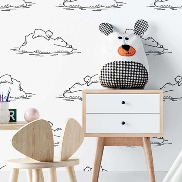 Papel De Parede Adesivo Infantil Colorir N02029