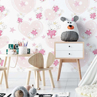 Papel De Parede Adesivo Infantil Coração N02286 0,48x2,5m