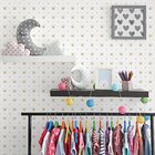 Papel De Parede Adesivo Infantil Coroa Dourada 2,70x0,57m