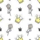 Papel De Parede Adesivo Infantil Coroa N07010