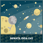 Papel De Parede Adesivo Infantil Espaço Sideral Animado 3m