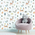 Papel De Parede Adesivo Infantil Floresta N05090