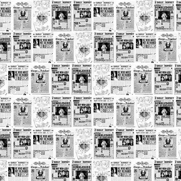 Papel De Parede Adesivo Infantil Jornal Harry Potter