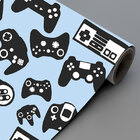 Papel De Parede Adesivo Infantil Joystick Boy Fundo Azul