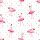 Papel De Parede Adesivo Infantil Menina Bailarina Rosa 3mx50cm