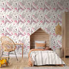 Papel De Parede Adesivo Infantil Menina Paris Rosa Quarto 1mx