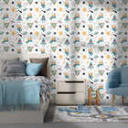 Papel De Parede Adesivo Infantil Menino Astronauta Espaço 10m