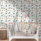 Papel De Parede Adesivo Infantil Menino Astronauta Espaço 6mx