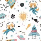 Papel De Parede Adesivo Infantil Menino Astronauta Espaço 9mx