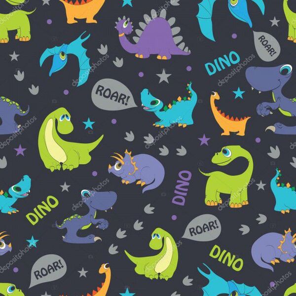 Papel De Parede Adesivo Infantil Menino Dinossauro Colorido 9