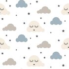 Papel De Parede Adesivo Infantil Menino Nuvem Chuva De Amor 9