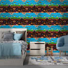 Papel De Parede Adesivo Infantil Menino Videogame Retro 2,5mx