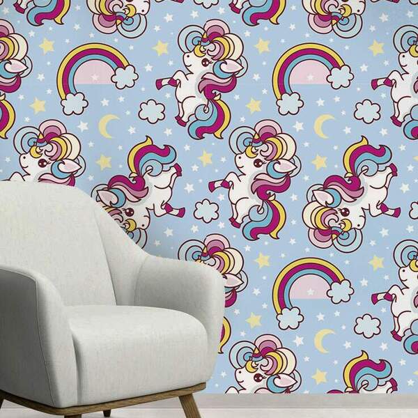 Papel De Parede Adesivo Infantil Mod 372 Vinílico 60x300cm