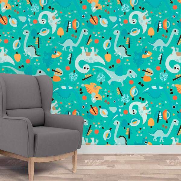 Papel De Parede Adesivo Infantil Mod 607 Vinílico 60x300cm