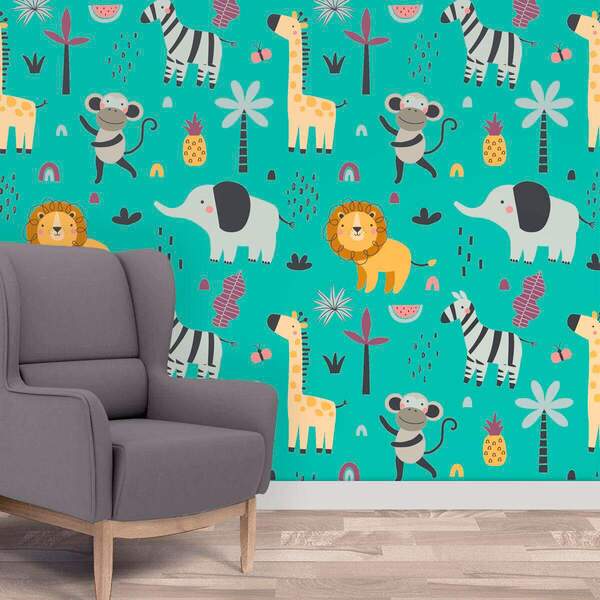 Papel De Parede Adesivo Infantil Mod 612 Vinílico 60x300cm