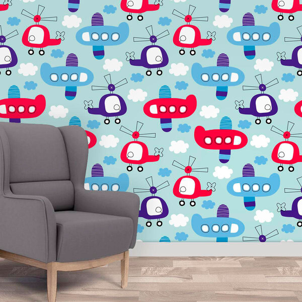 Papel De Parede Adesivo Infantil Mod 780 Vinílico 60x300cm