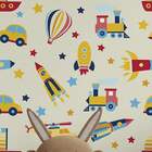 Papel De Parede Adesivo Infantil Mod 878 Vinílico 60x300cm