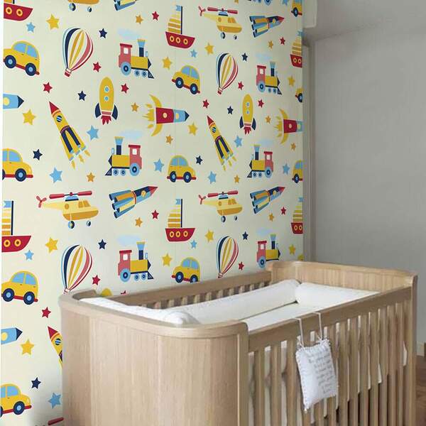 Papel De Parede Adesivo Infantil Mod 878 Vinílico 60x300cm