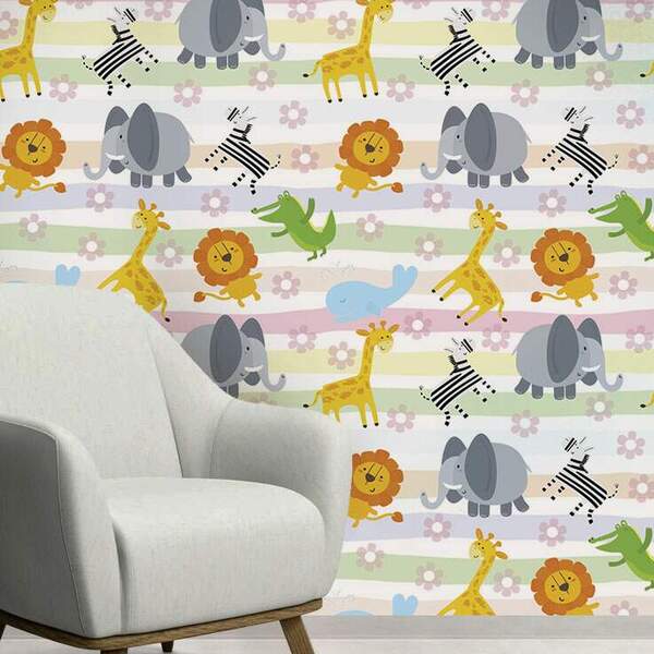Papel De Parede Adesivo Infantil Mod 890 Vinílico 60x300cm
