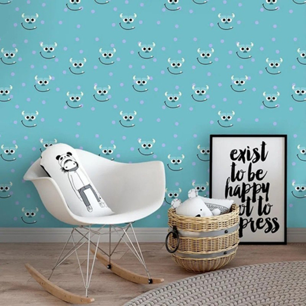 Papel De Parede Adesivo Infantil Monstrinhos 36512