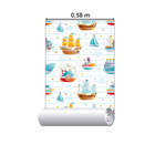 Papel De Parede Adesivo Infantil Navios N015021 0,58x3,00m