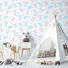 Papel De Parede Adesivo Infantil Nuvem N02285