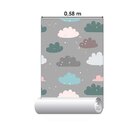 Papel De Parede Adesivo Infantil Nuvens N014119