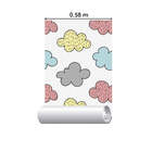 Papel De Parede Adesivo Infantil Nuvens N015143 0,58x3,00m