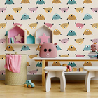 Papel De Parede Adesivo Infantil Onça N09039