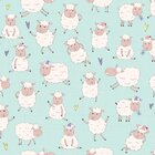 Papel De Parede Adesivo Infantil Para Quarto De Bebê Ovelhas