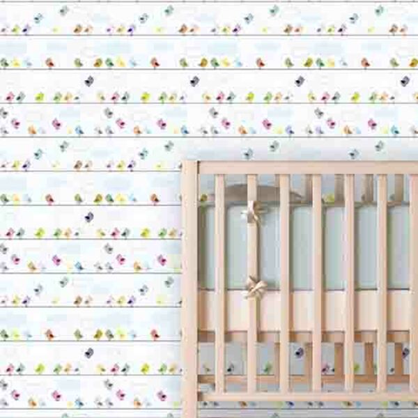 Papel De Parede Adesivo Infantil Pássaro 73164274