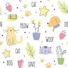 Papel De Parede Adesivo Infantil Pet N02057 0,48x2,5m