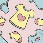 Papel De Parede Adesivo Infantil Roupas N015141 0,58x3,00m