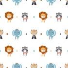 Papel De Parede Adesivo Infantil Safari Zoo Bichos - Inf173