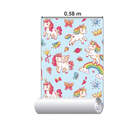 Papel De Parede Adesivo Infantil Unicorn N015014 0,58x3,00m