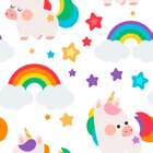 Papel De Parede Adesivo Infantil Unicornio N03030 0,48x2,50m