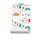 Papel De Parede Adesivo Infantil Unicornio N03030 0,48x2,50m