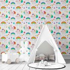 Papel De Parede Adesivo Infantil Unicornio N03030