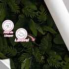 Papel De Parede Adesivo Jardim Folhas 3d Verde Escuro 3m