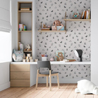 Papel De Parede Adesivo Jardim Minimalista N06089