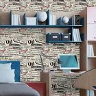 Papel De Parede Adesivo Jornal Palavras 1000