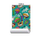 Papel De Parede Adesivo Jovem Cartoon N014030