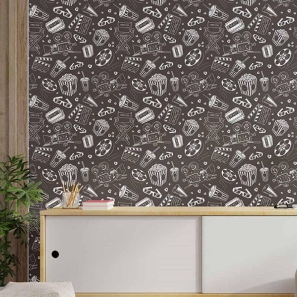 Papel De Parede Adesivo Jovem Cinema N014144