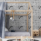 Papel De Parede Adesivo Jovem Colorir N05115